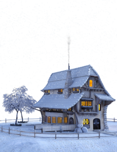 [בתמונה: היא בונה גגות משופעים לבתים, כדי שהשלג יגלוש מהם... תמונה חופשית - CC0 Creative Commons - שעוצבה והועלתה על ידי Noupload לאתר Pixabay]